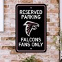 Picture of Atlanta Falcons Team Color Reserved Parking Sign Décor 18in. X 11.5in. Lightweight