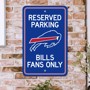 Picture of Buffalo Bills Team Color Reserved Parking Sign Décor 18in. X 11.5in. Lightweight