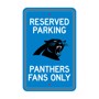 Picture of Carolina Panthers Team Color Reserved Parking Sign Décor 18in. X 11.5in. Lightweight