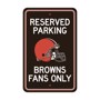 Picture of Cleveland Browns Team Color Reserved Parking Sign Décor 18in. X 11.5in. Lightweight