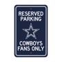 Picture of Dallas Cowboys Team Color Reserved Parking Sign Décor 18in. X 11.5in. Lightweight