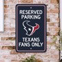 Picture of Houston Texans Team Color Reserved Parking Sign Décor 18in. X 11.5in. Lightweight