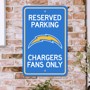 Picture of Los Angeles Chargers Team Color Reserved Parking Sign Décor 18in. X 11.5in. Lightweight