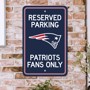 Picture of New England Patriots Team Color Reserved Parking Sign Décor 18in. X 11.5in. Lightweight