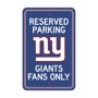 Picture of New York Giants Team Color Reserved Parking Sign Décor 18in. X 11.5in. Lightweight