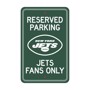 Picture of New York Jets Team Color Reserved Parking Sign Décor 18in. X 11.5in. Lightweight