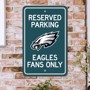 Picture of Philadelphia Eagles Team Color Reserved Parking Sign Décor 18in. X 11.5in. Lightweight