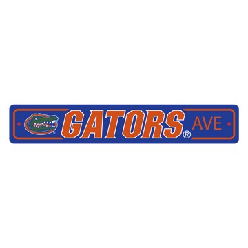 Picture of Florida Gators Team Color Street Sign Décor 4in. X 24in. Lightweight