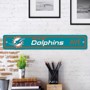 Picture of Miami Dolphins Team Color Street Sign Décor 4in. X 24in. Lightweight