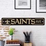 Picture of New Orleans Saints Team Color Street Sign Décor 4in. X 24in. Lightweight