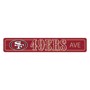 Picture of San Francisco 49ers Team Color Street Sign Décor 4in. X 24in. Lightweight