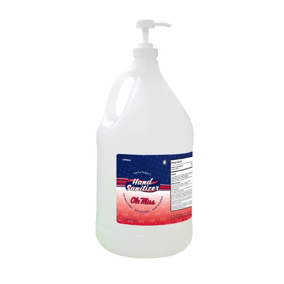 Picture of Ole Miss 1-gallon Hand Sanitizer with Pump Top