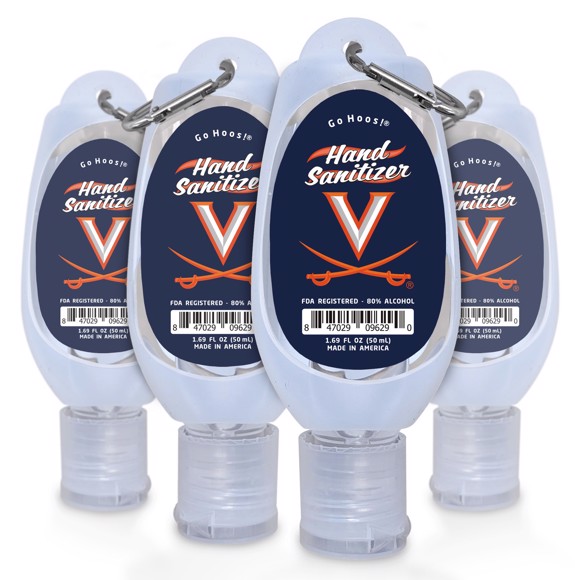 Picture of Virginia Cavaliers 1.69 Travel Keychain Sanitizer