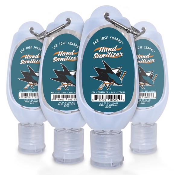 Picture of San Jose Sharks 1.69 Travel Keychain Sanitizer