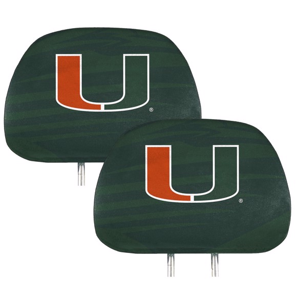 Picture of Miami Hurricanes Printed Headrest Cover