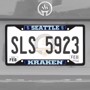 Picture of Seattle Kraken Metal License Plate Frame Black Finish