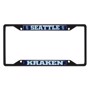 Picture of Seattle Kraken Metal License Plate Frame Black Finish