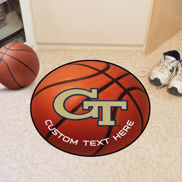 Picture of Georgia Tech Personalized Basketball Mat