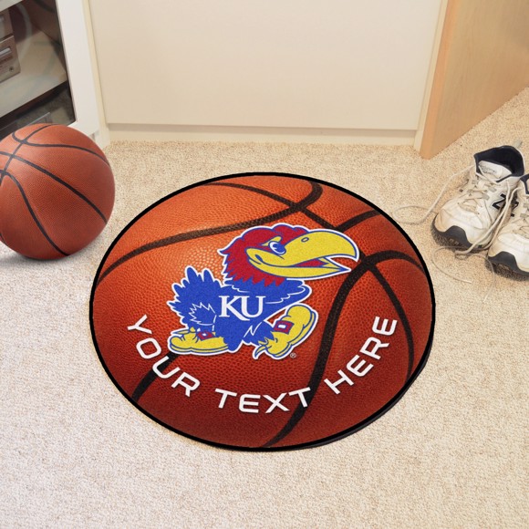 Picture of Kansas Personalized Basketball Mat