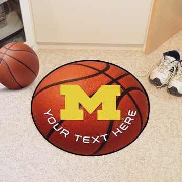 Picture of Michigan Personalized Basketball Mat