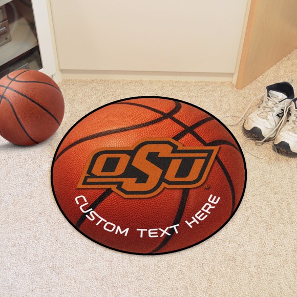 Picture of Oklahoma State Personalized Basketball Mat