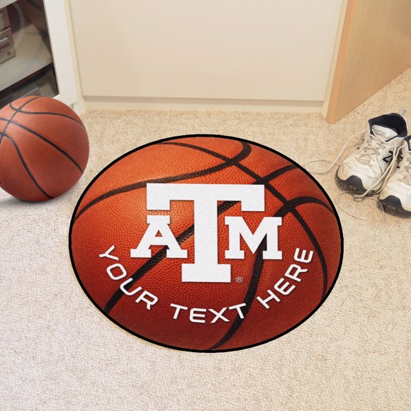 Picture of Texas A&M Personalized Basketball Mat