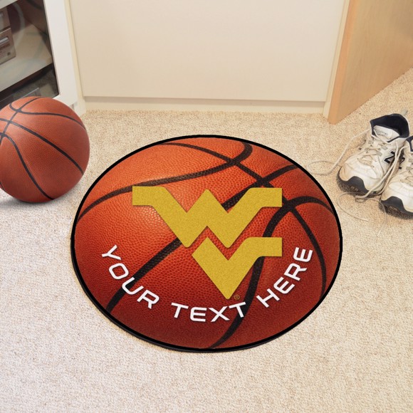 Picture of West Virginia Personalized Basketball Mat