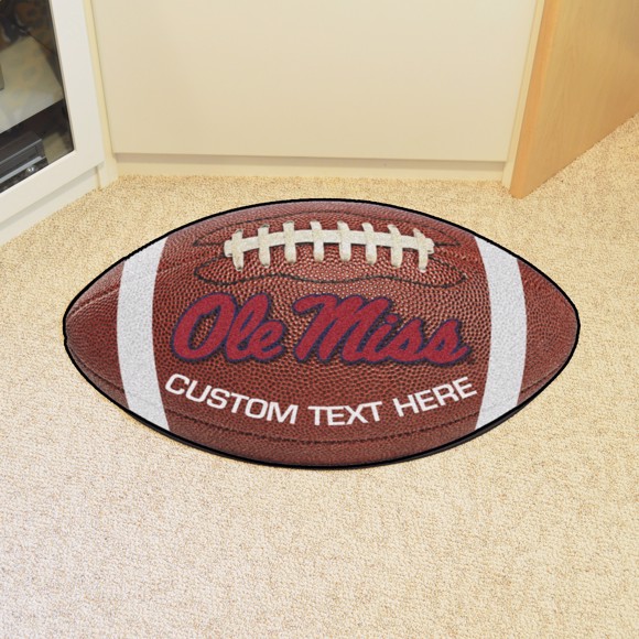 Picture of Ole Miss Personalized Football Mat