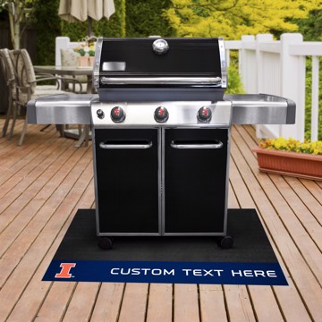 Picture of Illinois Personalized Grill Mat