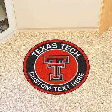 Picture of Texas Tech Personalized Roundel Mat