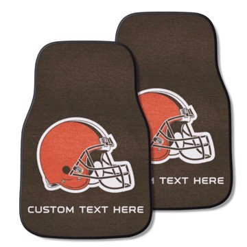 Picture of Cleveland Browns Personalized Carpet Car Mat Set