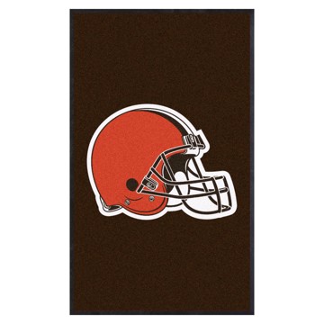 Picture of Cleveland Browns 3X5 High-Traffic Mat with Durable Rubber Backing