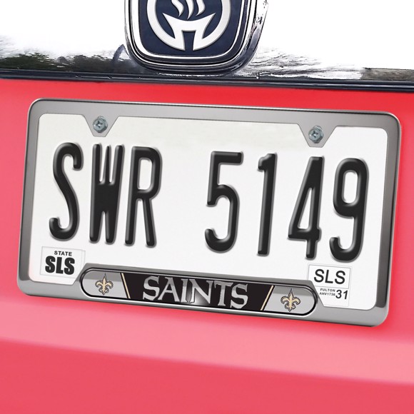 Picture of New Orleans Saints Embossed License Plate Frame
