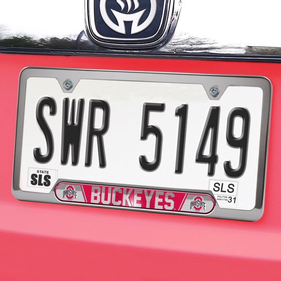Picture of Ohio State Buckeyes Embossed License Plate Frame