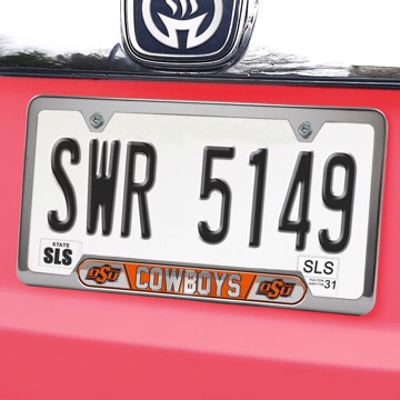 Picture of Oklahoma State Embossed License Plate Frame