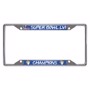 Picture of Los Angeles Rams Super Bowl LVI Chrome Metal License Plate Frame, 6.25in x 12.25in