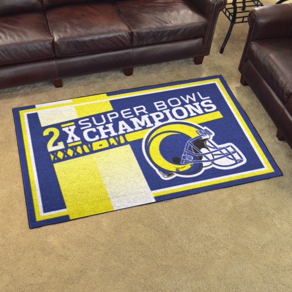 Picture of NFL - Los Angeles Rams Dynasty 4ft. x 6ft. Plush Area Rug