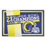 Picture of NFL - Los Angeles Rams Dynasty 4ft. x 6ft. Plush Area Rug