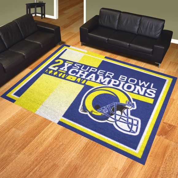 Picture of Los Angeles Rams Dynasty 8ft. x 10ft. Plush Area Rug