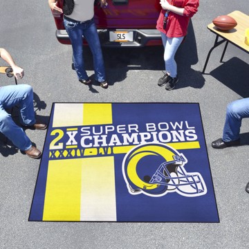 Picture of NFL - Los Angeles Rams Dynasty Tailgater Rug - 5ft. x 6ft.