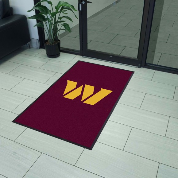 Picture of Washington Commanders 3X5 High-Traffic Mat with Durable Rubber Backing
