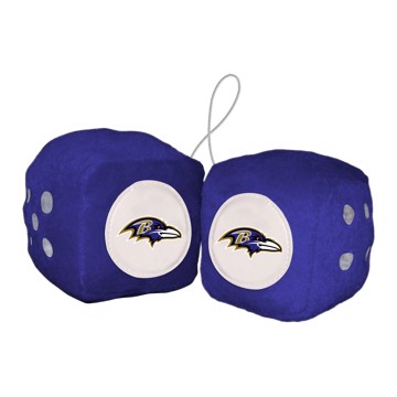 Picture of Baltimore Ravens Fuzzy Dice
