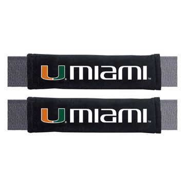 Picture of Miami Hurricanes Embroidered Seatbelt Pad - Pair