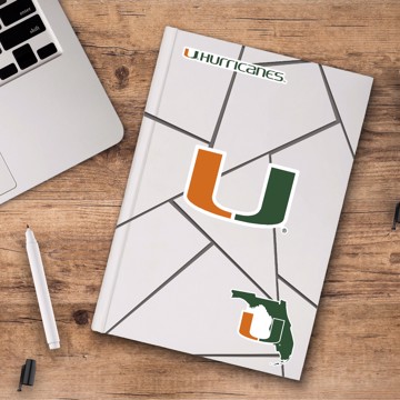 Picture of Miami Hurricanes Decal 3-pk