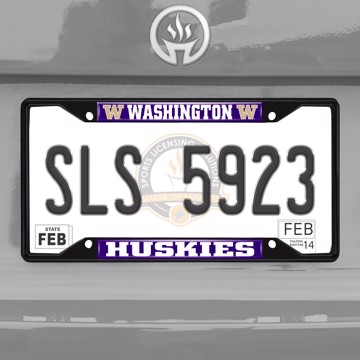 Picture of University of Washington License Plate Frame - Black