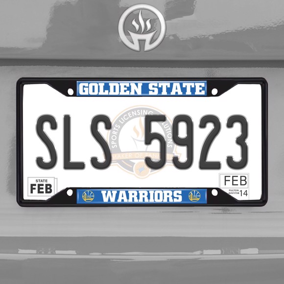 Picture of NBA - Golden State Warriors License Plate Frame - Black