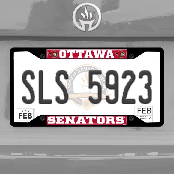 Picture of NHL - Ottawa Senators License Plate Frame - Black