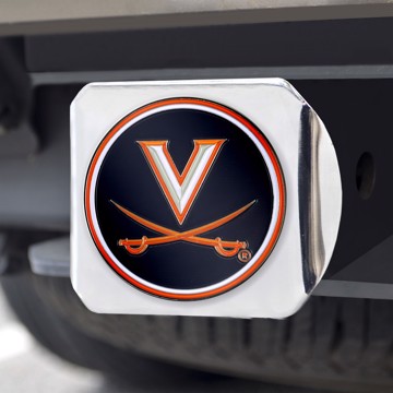 Picture of Virginia Cavaliers Color Hitch Cover - Chrome
