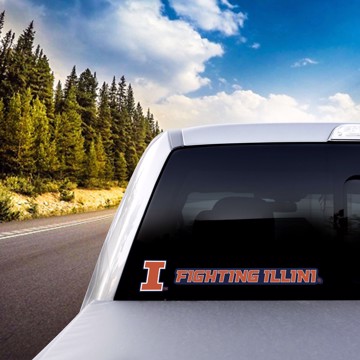 Picture of Illinois Illini Team Slogan Decal