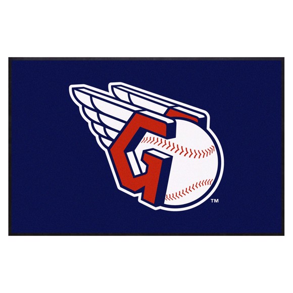 Picture of Cleveland Indians 4X6 High-Traffic Mat with Durable Rubber Backing